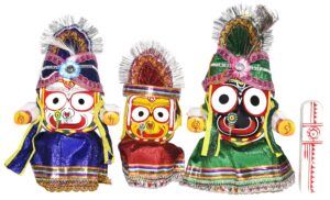 Jagannath 4 Inch Idol Set (10 Cm),with Dress Set
