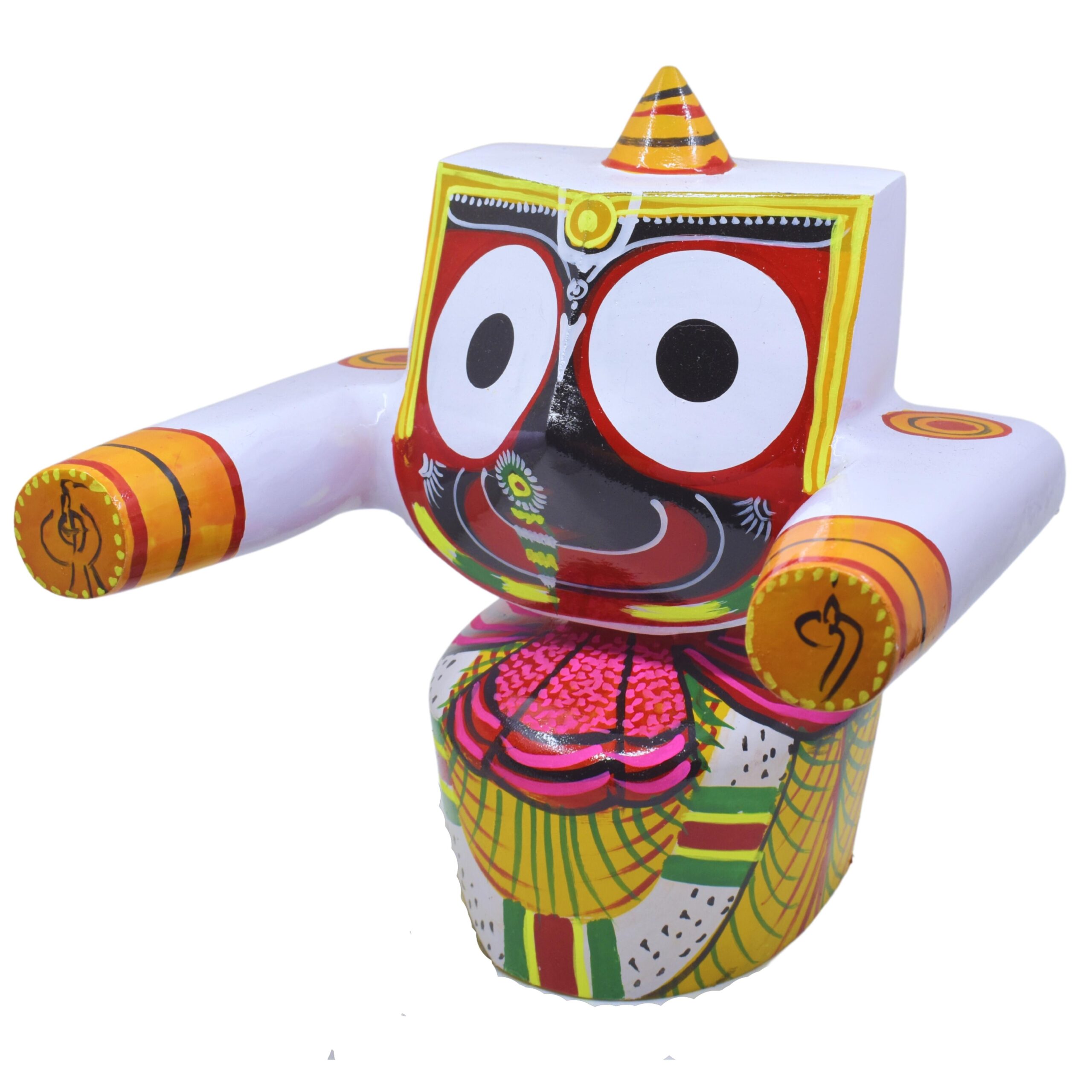 Neem Wood Lord Jagannath (Patitapavan) Single Idol With Sudarshan 12- Inch Murti - Image 3