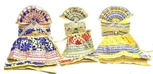 6 Inch (15cm) Pagadi Dress Set for Lord Jagannath Balaram Subhadra Idol