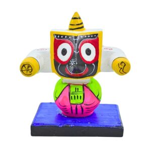Single Jagannath Carstand Resin Idol - Standard, Multicolour