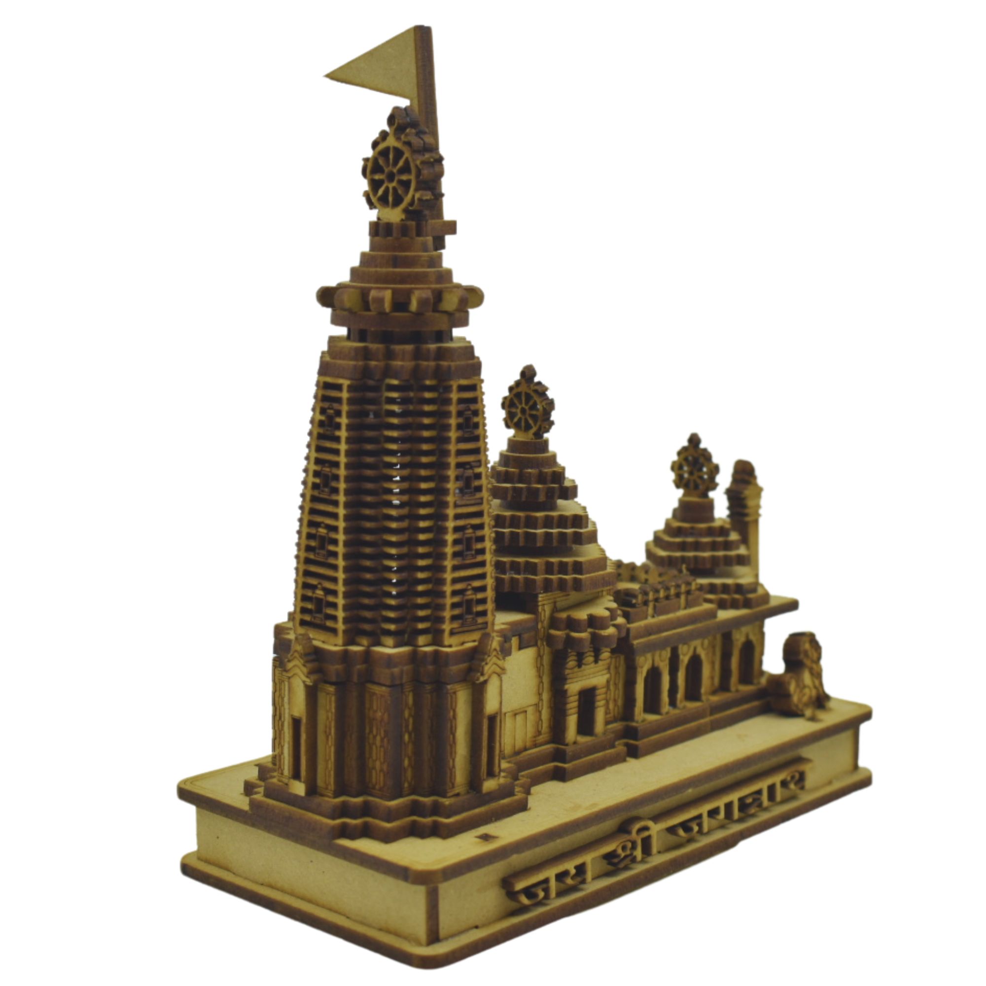 Handcrafted Jagannath Temple Puri Miniature - Wooden Replica for Devotees - Image 5