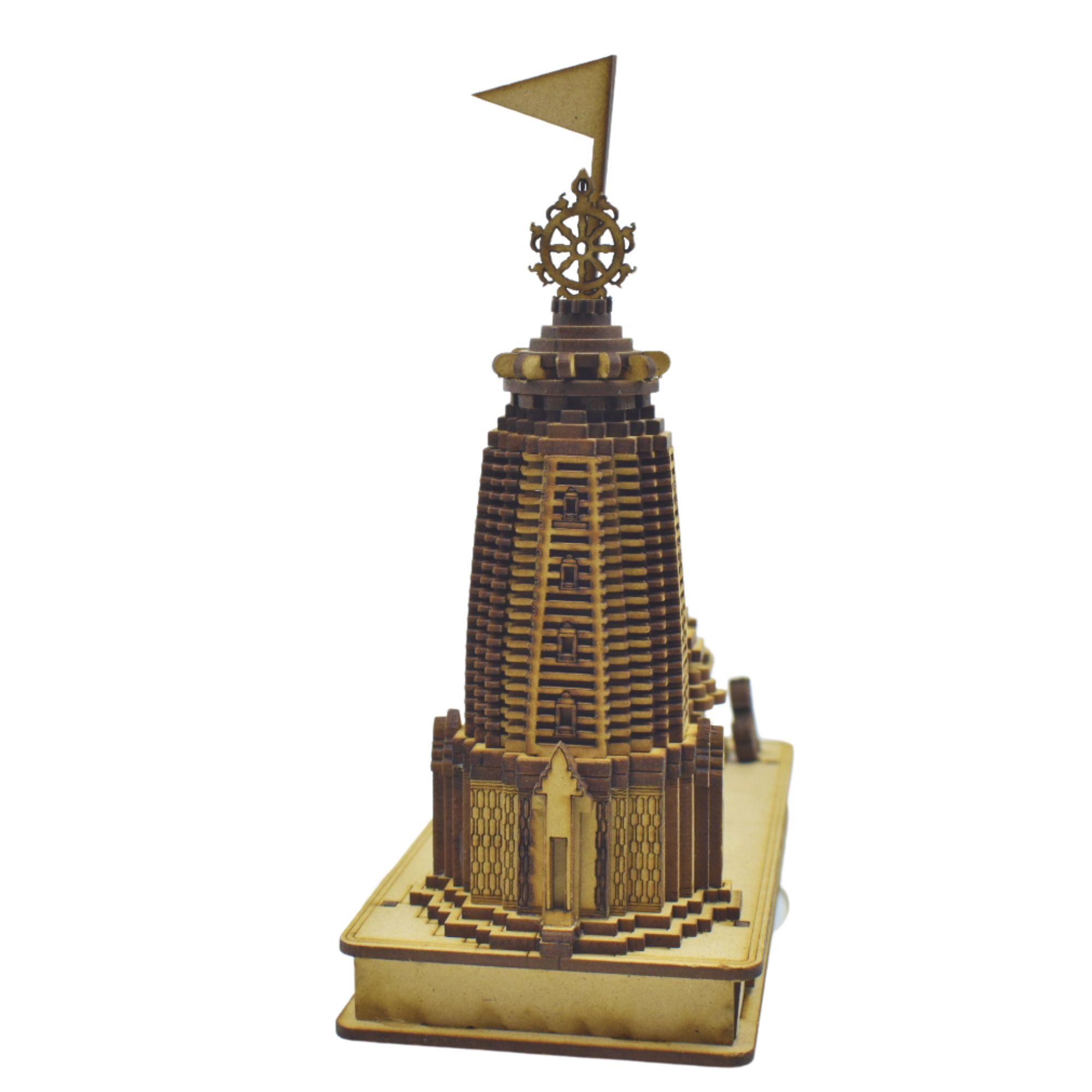 Handcrafted Jagannath Temple Puri Miniature - Wooden Replica for Devotees - Image 7