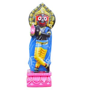 Shree Jagannath and Lord Krishna Avtar (Nilamadhab) - Large, Multicolour