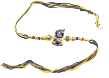 Little Krishna Rakhi for Brother | Handmade Raksha Bandhan Rakhi Thread with Cartoon Design | Kid-Friendly Rakhi Made in India