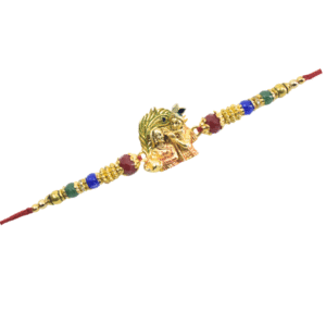 Radha Krishna Rakhi for Brother | Handmade Raksha Bandhan Thread with Traditional Design | Ethnic Rakhi Made in India