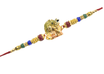 Radha Krishna Rakhi for Brother | Handmade Raksha Bandhan Thread with Traditional Design | Ethnic Rakhi Made in India
