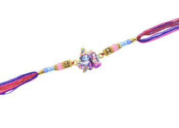 Little Radha Krishna Rakhi for Brother | Handmade Raksha Bandhan Thread with Cute Cartoon Design | Kid-Friendly Rakhi Made in India